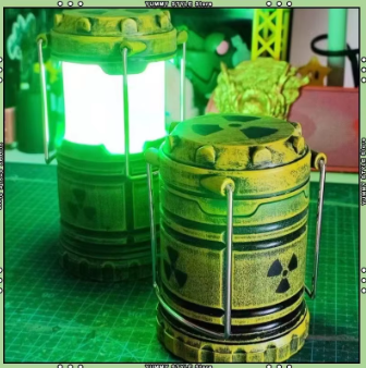 Lámpara LED Radiactiva para Gaming